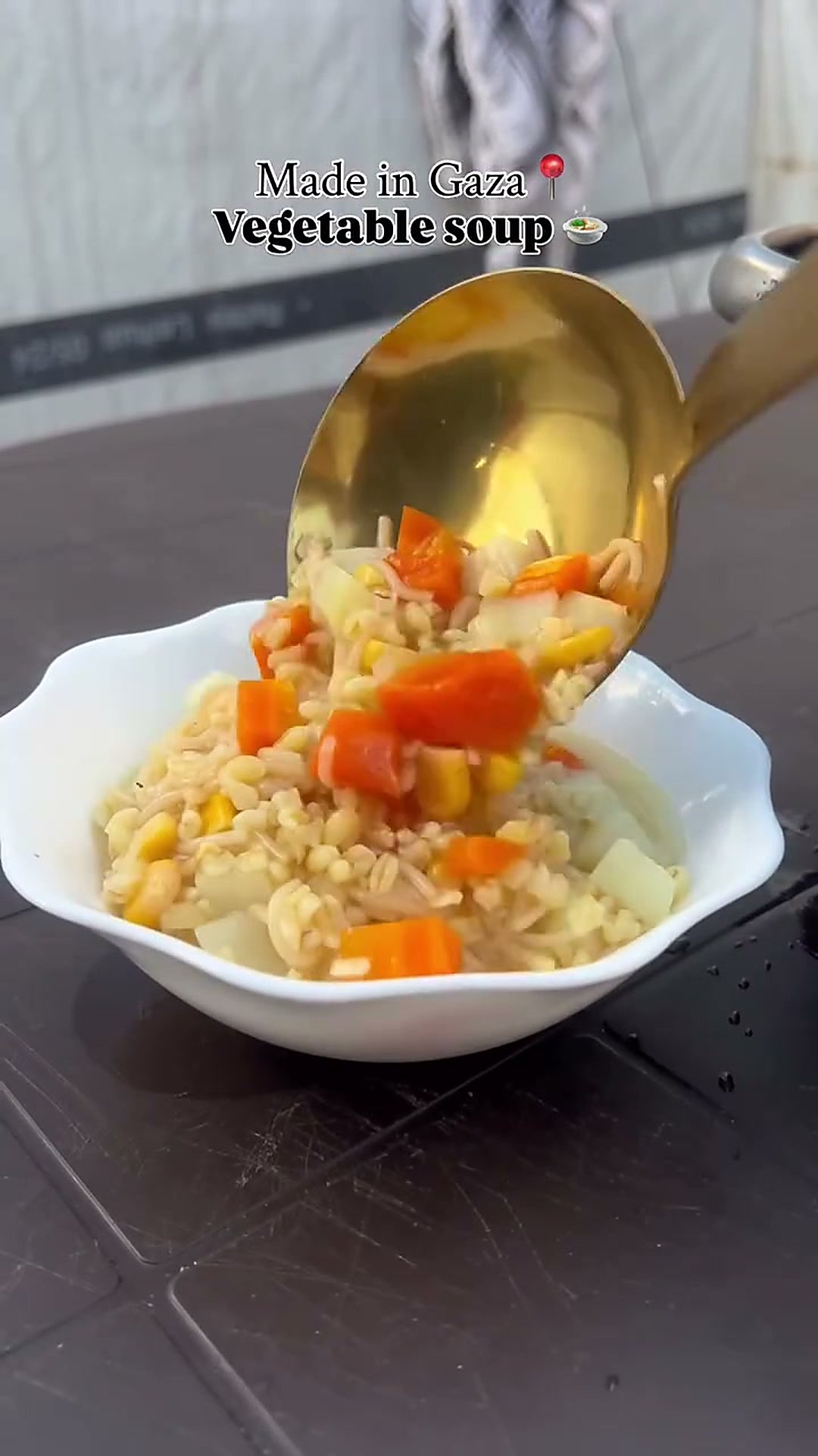 Freekeh Vegetable Soup โ Smoky green freekeh simmered with vegetables and toasted vermicelli in a warming broth.